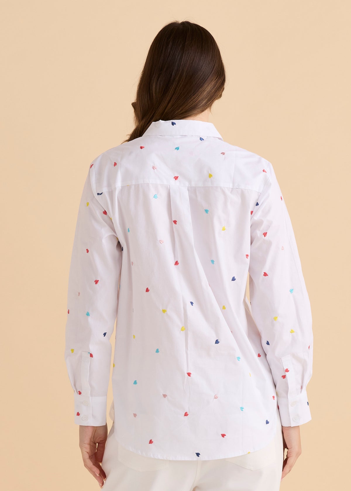 Betty Basics Reid Shirt Rainbow Heart