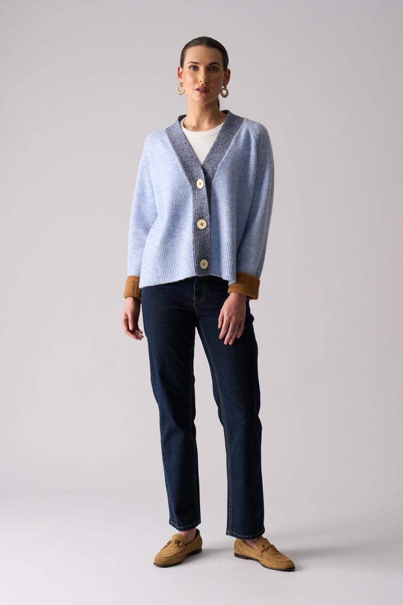 FOIL Plush Love Cardi Blue