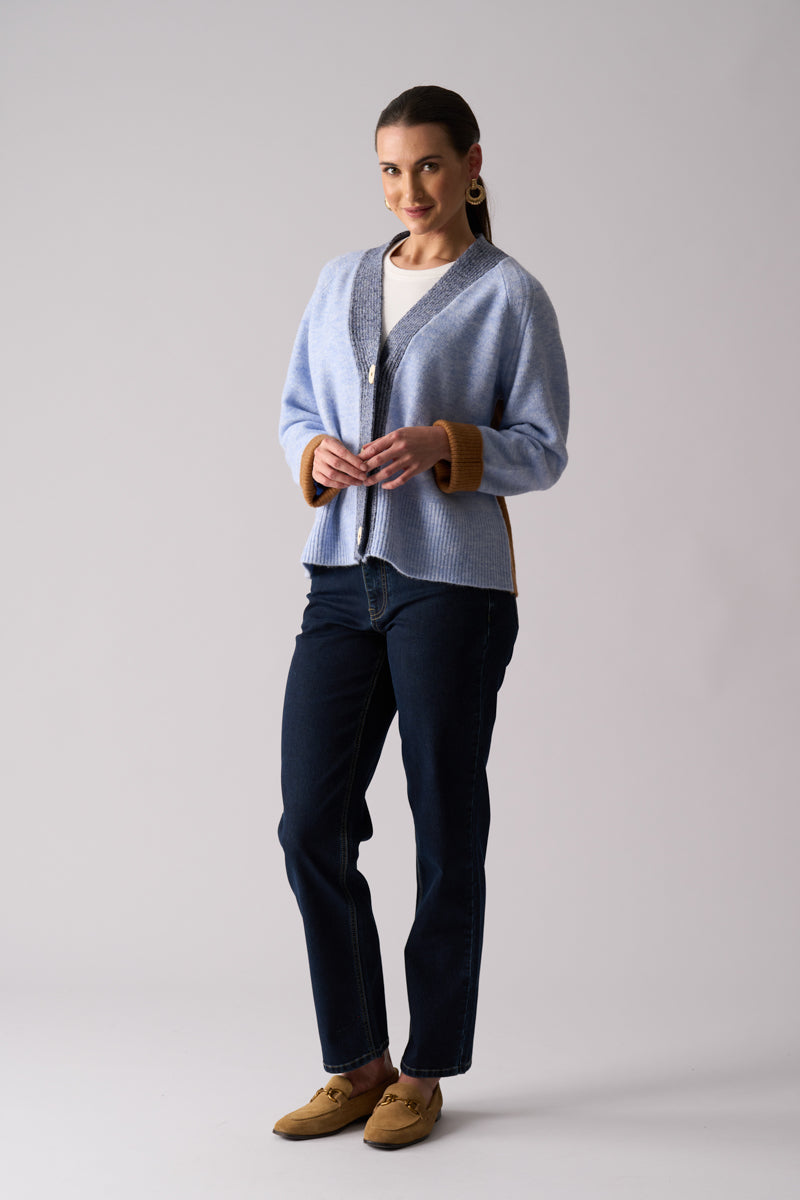 FOIL Plush Love Cardi Blue