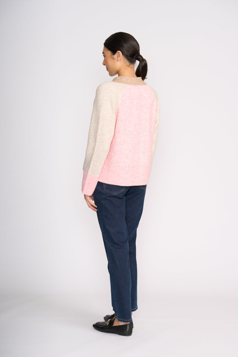FOIL Plush Love Cardi Pink