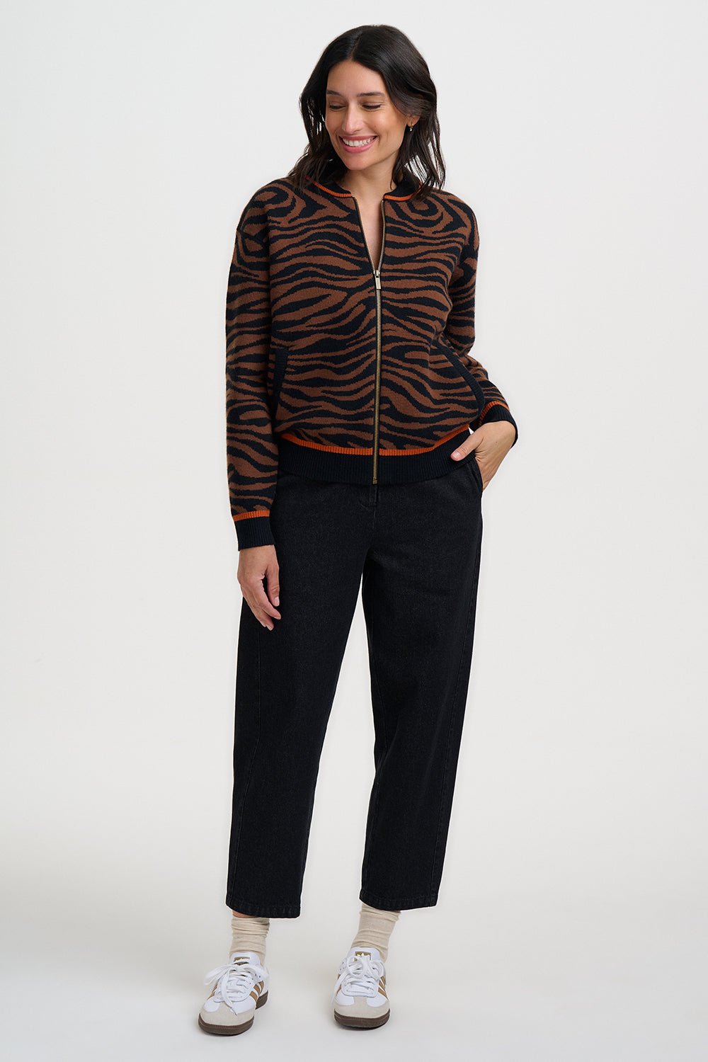 Sugarhill Brighton Solana Knited Bomber Jacket