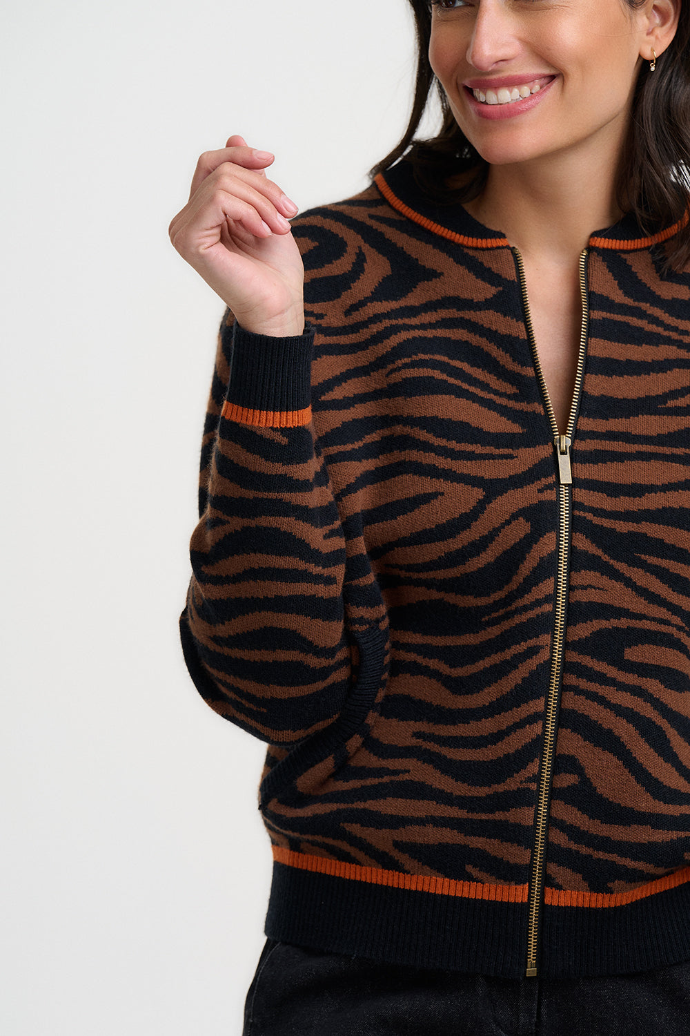 Sugarhill Brighton Solana Knited Bomber Jacket