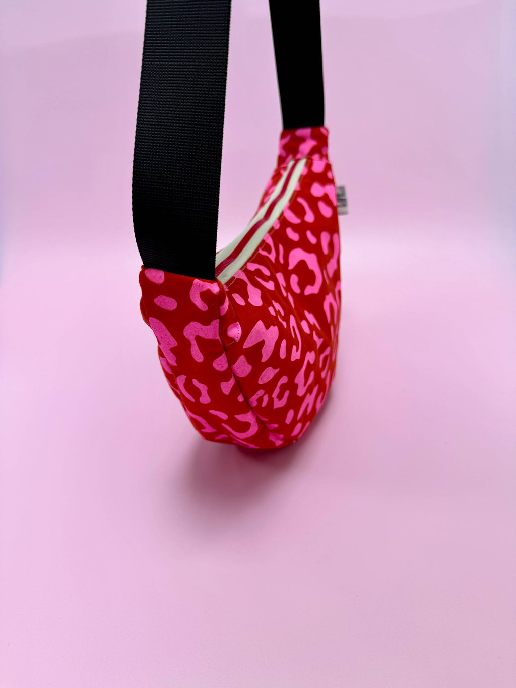 Yolla Studio Pink Leopard on Red Bag