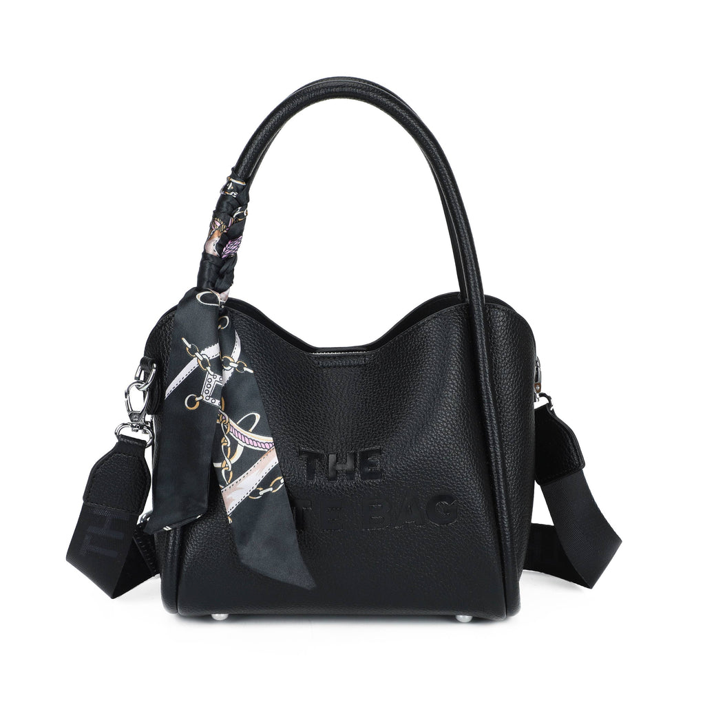 Black Scarf Tote Bag
