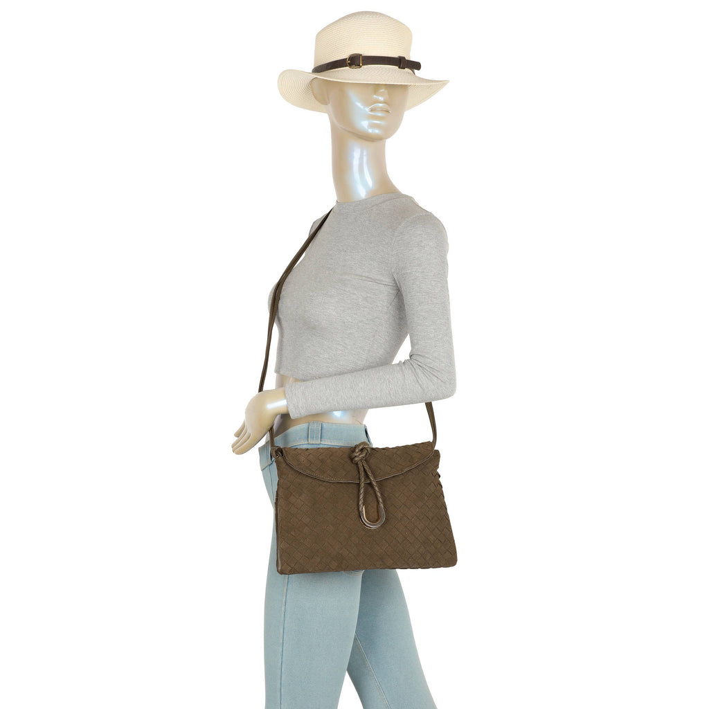 Brown Clutch Bag Leather