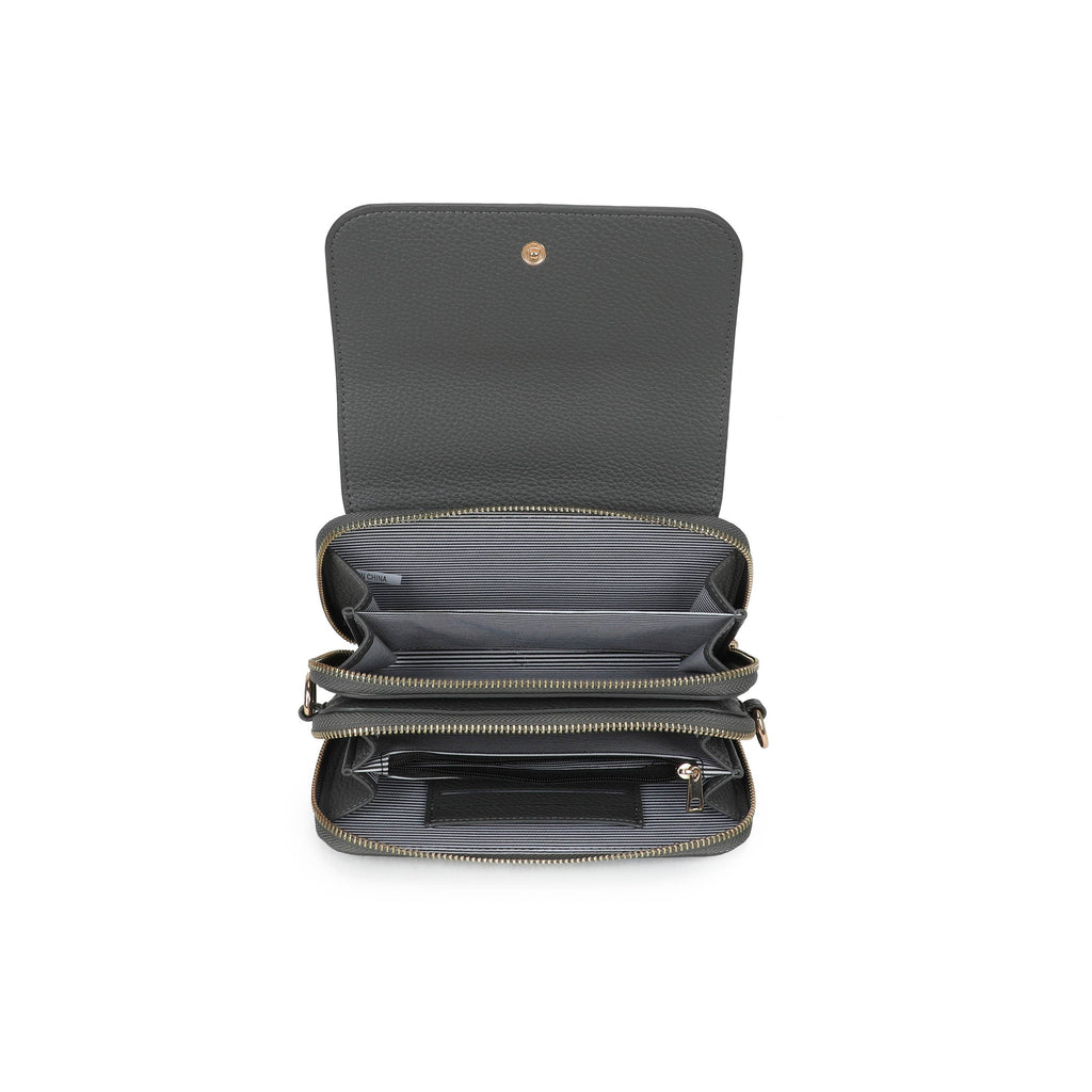 Black Multi Compartment Crossbody Bag