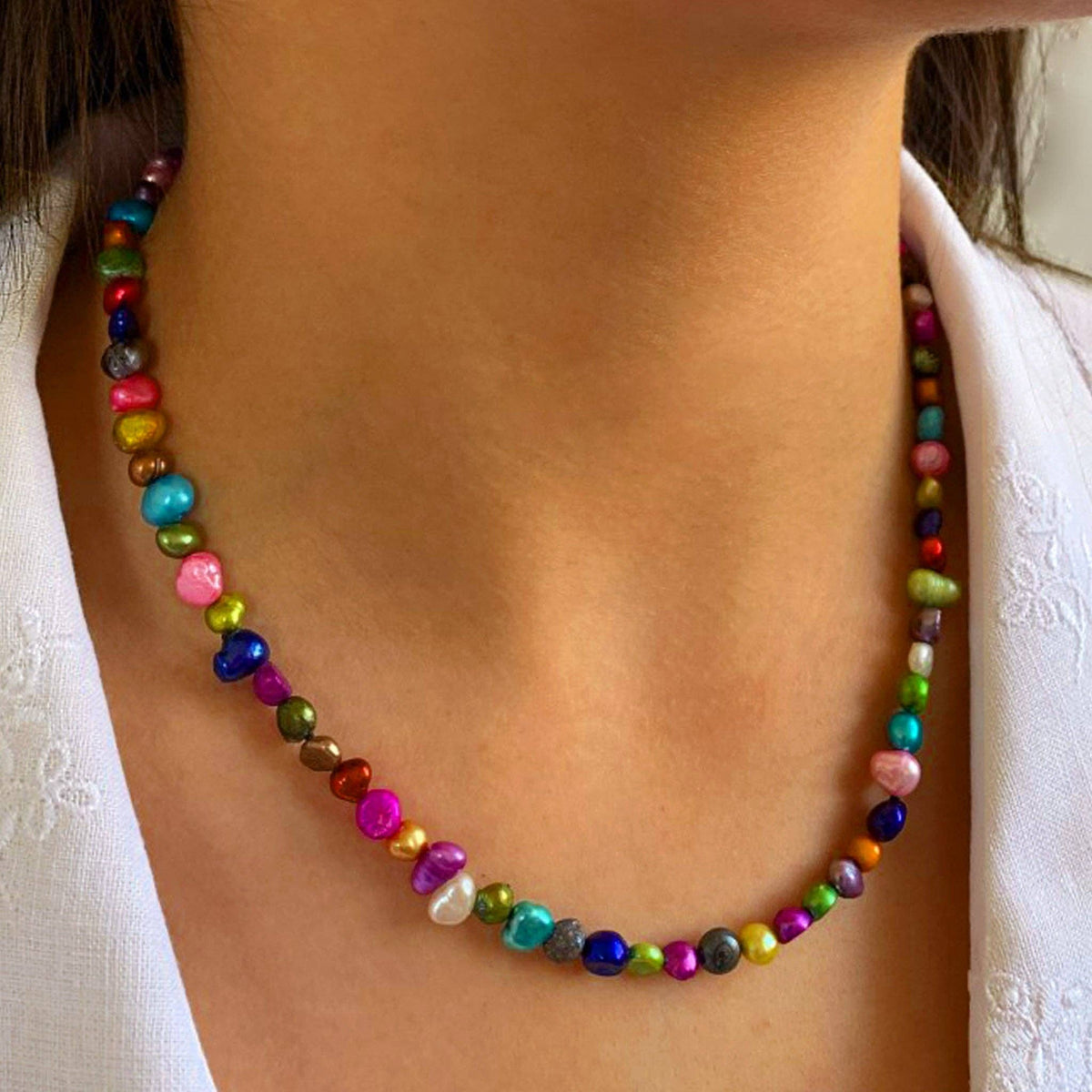 Lotusfeet Small Rainbow Necklace