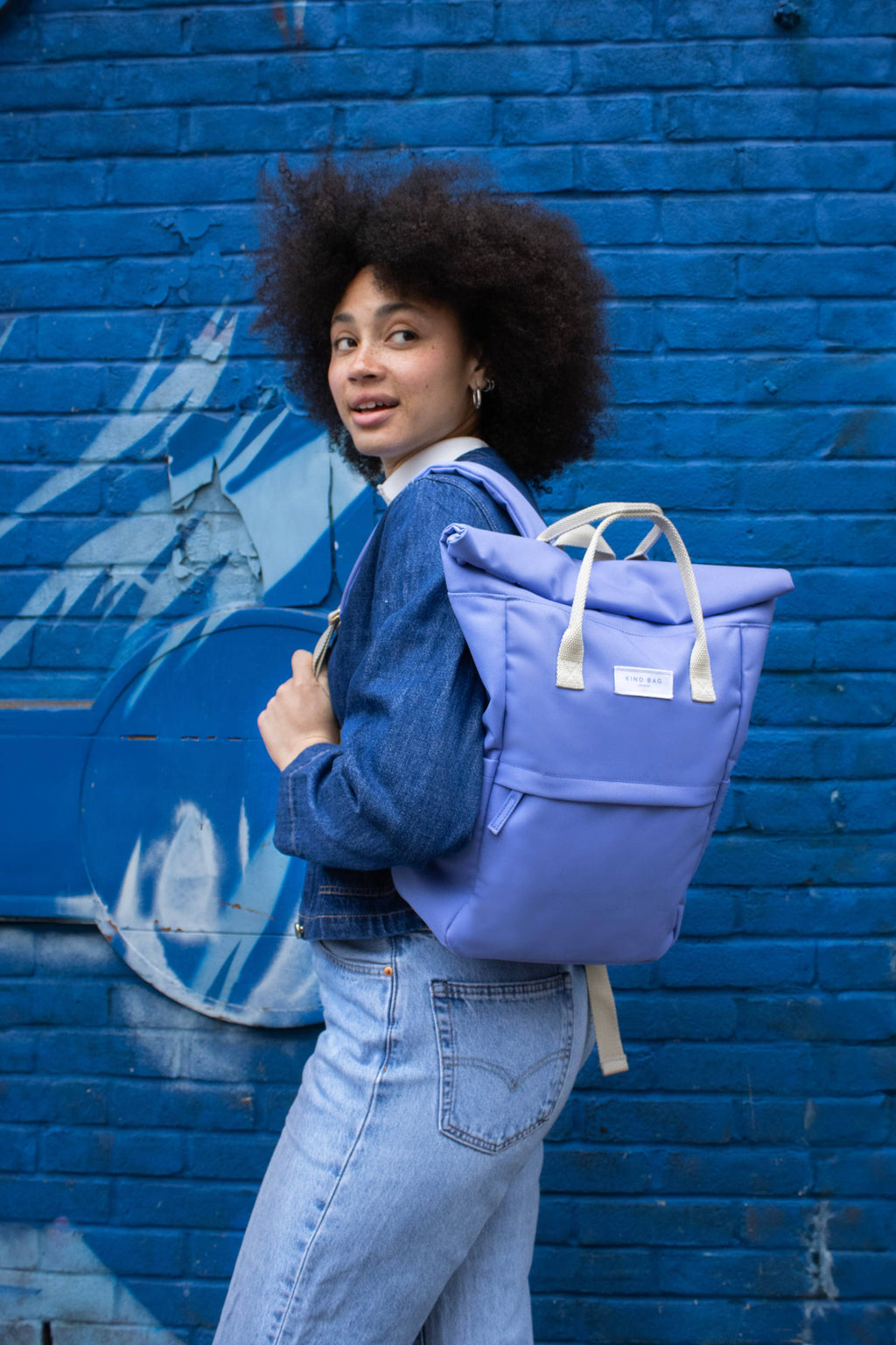 Kind Bag Dusty Blue | Hackney 2.0 Backpack | Medium