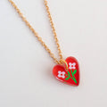 Natalie Lea Owen Red Heart Necklace