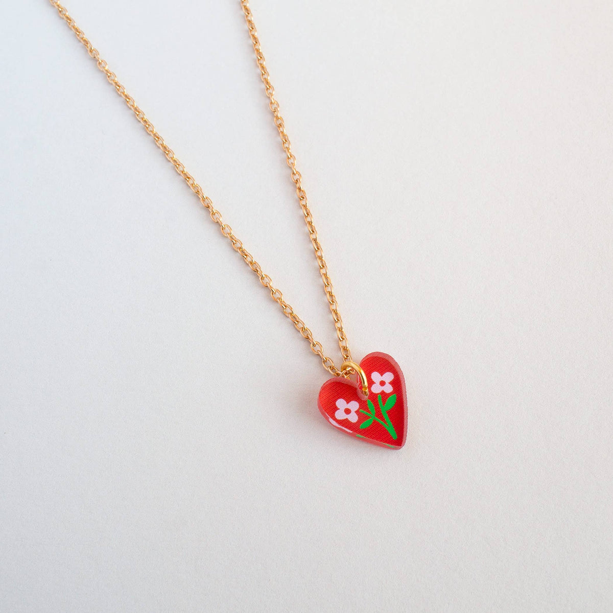 Natalie Lea Owen Red Heart Necklace