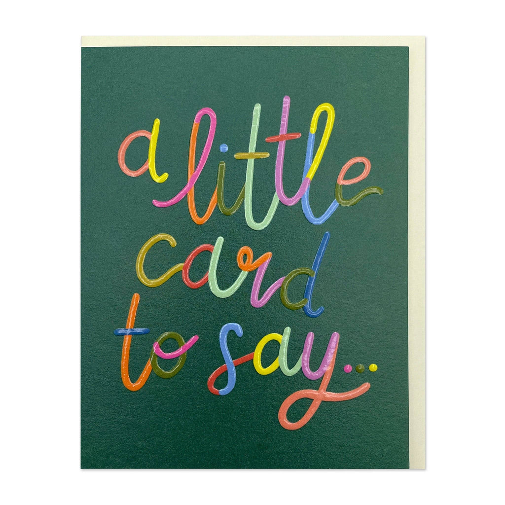 A little card to say