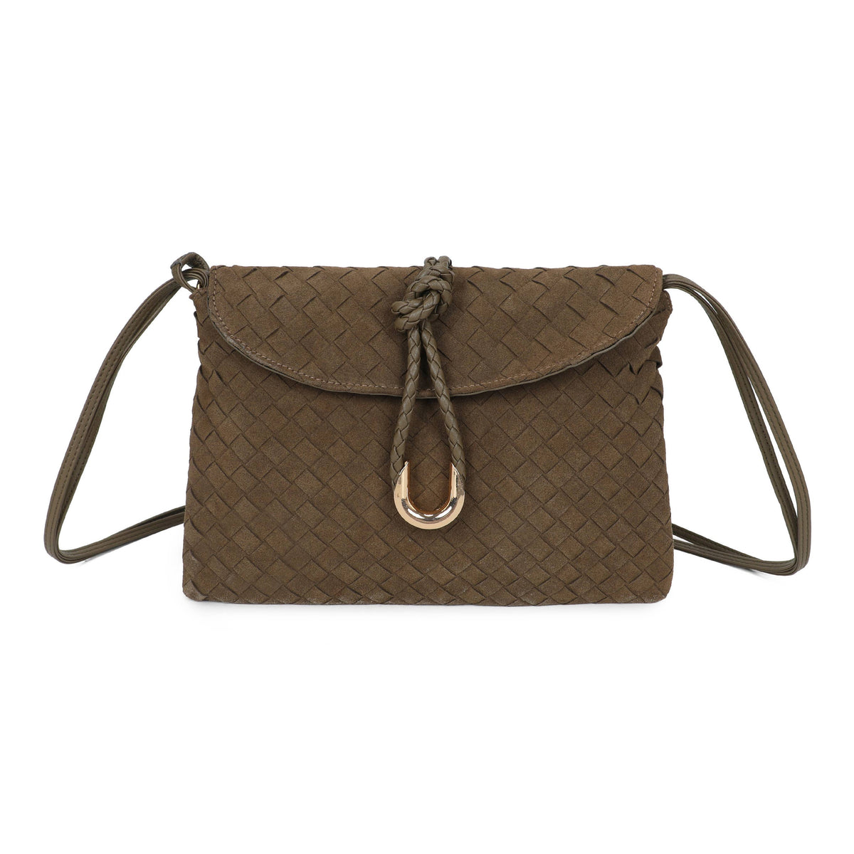 Brown Clutch Bag Leather